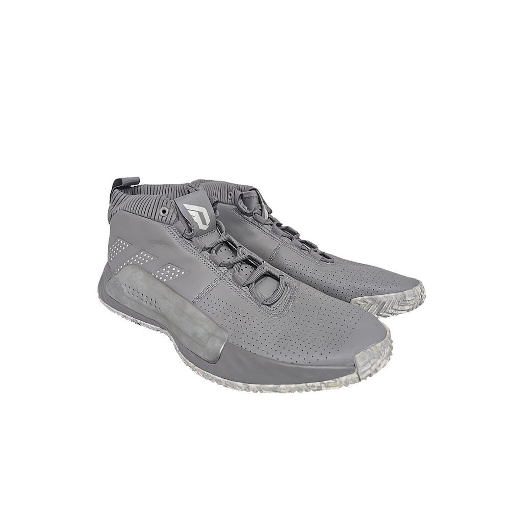 Adidas Men's Dame 5 Team Basketball Shoe EE5426 Gray White Size 14.5D